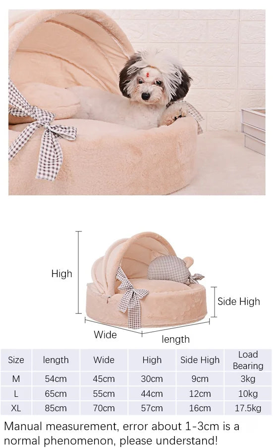 Warm Cat Bed for Portable Pet Beds Sweet Kittens Basket Cushion Cat Pillow Mat Tent Puppy Nest Cave Cats House Goods Dog Bed